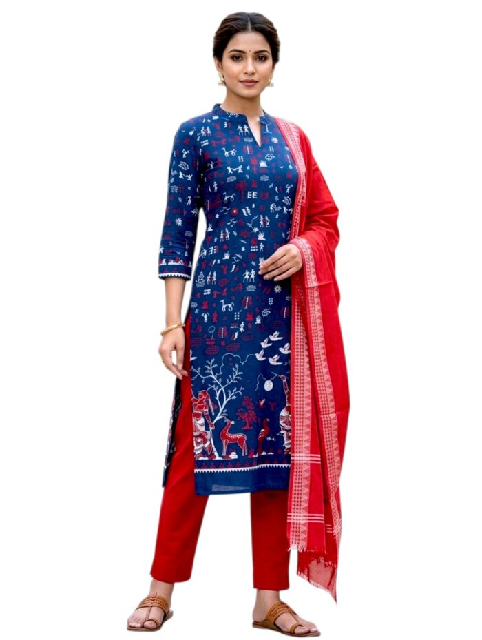 Sambalpuri Kurti Set